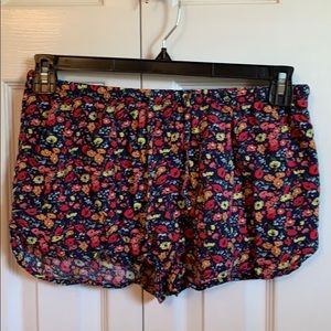 Target floral pajama shorts